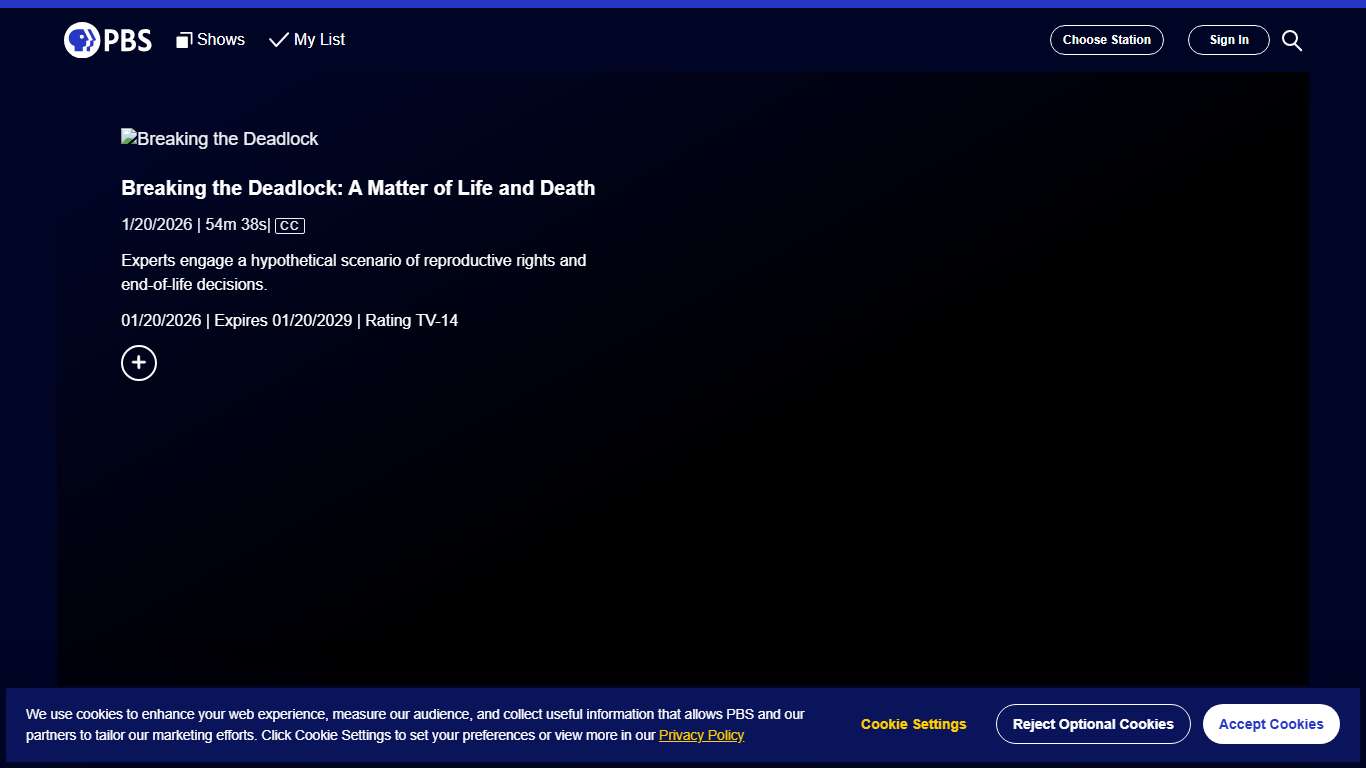 Breaking the Deadlock Breaking the Deadlock: A Matter of Life and Death Season 2026 PBS
