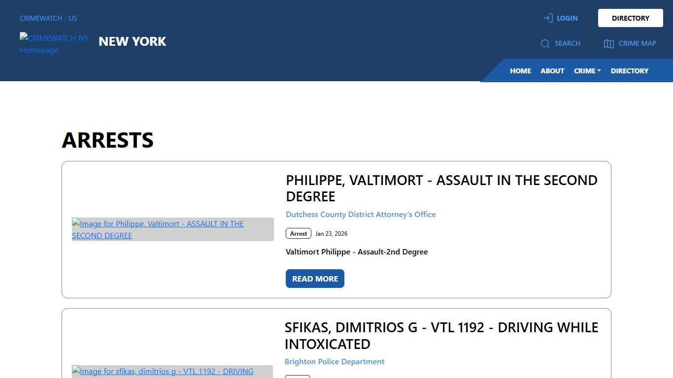 New York Arrests CRIMEWATCH